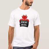 Horny Devil T-shirt met lange hoes (Voorkant)