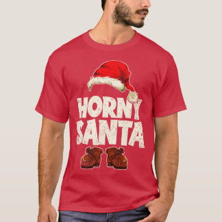 Horny Santa Funny kerstkerstkerstman T-shirt