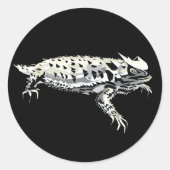 Horny Toad Ronde Sticker (Voorkant)