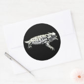 Horny Toad Ronde Sticker (Envelop)