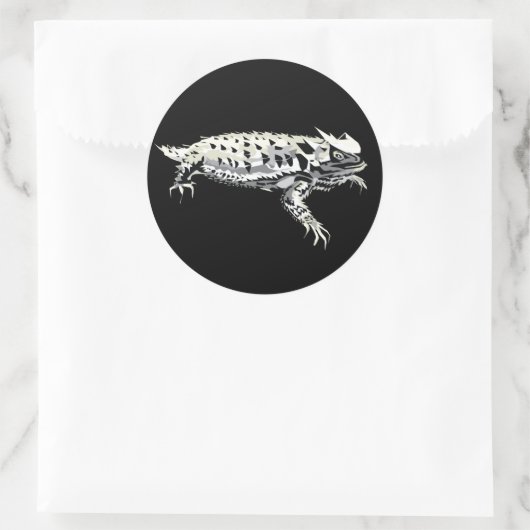 Horny Toad Ronde Sticker (Tas)