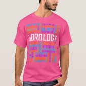 Horology Words Horologist Watchmaker Expert Clock T-shirt (Voorkant)