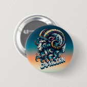 Horoscoop astrologisch teken Steenbok Ronde Button 5,7 Cm (Voorkant /achterkant)