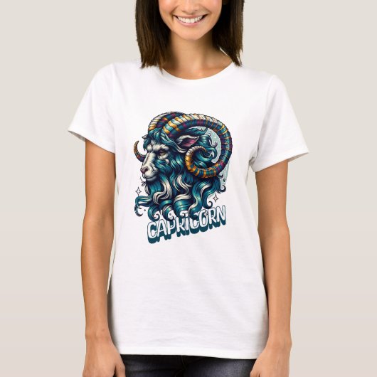 Horoscoop astrologisch teken Steenbok T-shirt (Voorkant)