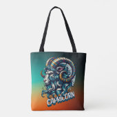 Horoscoop astrologisch teken Steenbok Tote Bag (Achterkant)