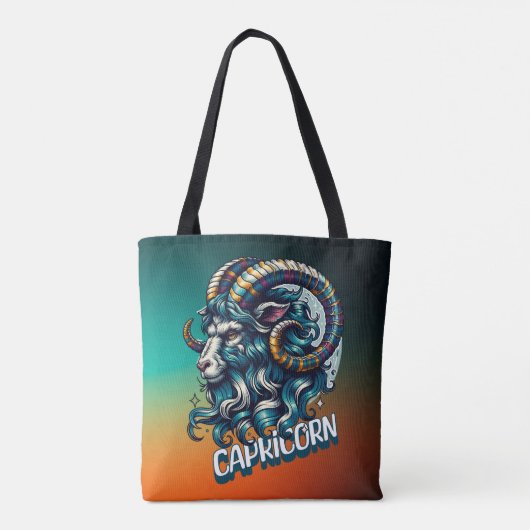 Horoscoop astrologisch teken Steenbok Tote Bag (Achterkant)