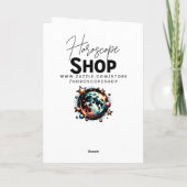 Horoscoop Astrologisch teken Steenbok Verjaardag Kaart (Achterkant)