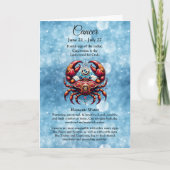 Horoscoop astrologisch teken voor de verjaardag va kaart (Voorkant)