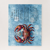 Horoscoop Astrologisch Teken voor Kreeft Legpuzzel (Verticaal)