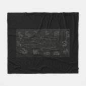 Horoscoop, Dierenriem, Astrologie, Sterren, Vissen Fleece Deken (Voorkant (Horizontaal))