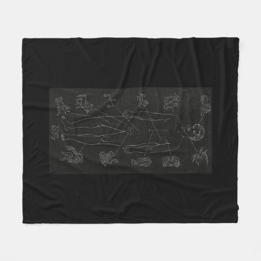 Horoscoop, Dierenriem, Astrologie, Sterren, Vissen Fleece Deken (Voorkant (Horizontaal))