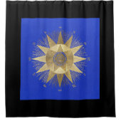 Horoscoop, dierenriem, astrologie, vissen, hekseri douchegordijn (Voorkant)