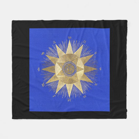 Horoscoop, dierenriem, astrologie, vissen, hekseri fleece deken (Voorkant (Horizontaal))