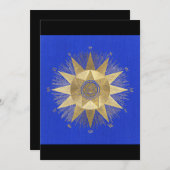 Horoscoop, dierenriem, astrologie, vissen, hekseri kaart (Voorkant / Achterkant)