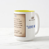 Horoscoop: LEO (rating G) Tweekleurige Koffiemok (Voorkant rechts)