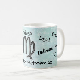Horoscoop Maagd Teken Kenmerken Zwart en Wit Koffiemok