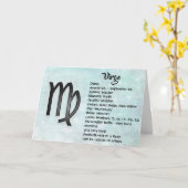 Horoscoop Maagd Verjaardag Kaart (Gele Bloem)