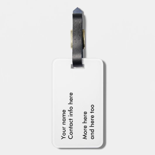 Horoscoop Mandala Bagagelabel (Achterkant verticaal)