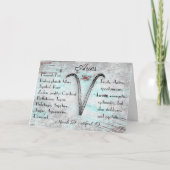 Horoscoop Ram Zodiac Astrologie Geboortedatum Kaart (Voorkant)