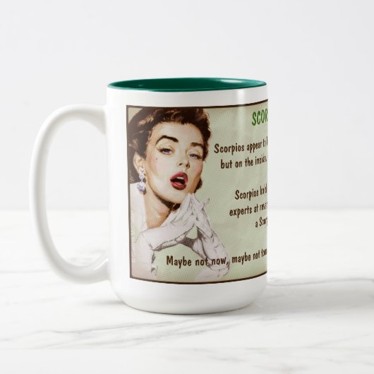 Horoscoop: SCORPIO (G) Tweekleurige Koffiemok (Links)