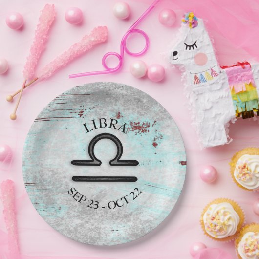 Horoscoop Sign Libra Astrology Zodiac Papieren Bordje (Feest)