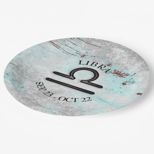 Horoscoop Sign Libra Astrology Zodiac Papieren Bordje (Gekanteld)