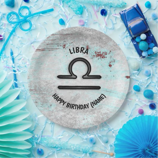 Horoscoop Sign Libra Astrology Zodiac Papieren Bordje (Feest)