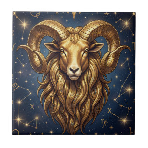 Horoscoop Ster Aries   Astrologie Kunst Tegeltje
