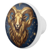 Horoscoop Sterrenbeeld Ram Astrologie Keramische Knop (Rechts)