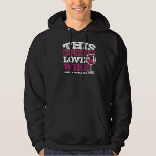 Horoscoop sterrenbeeld Steenbok houdt van wijn Hoodie