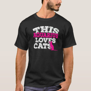 Horoscoop Sterrenbeeld Waterman Houdt Van Katten T-shirt