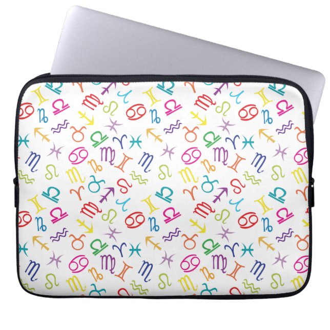 Horoscoop Symbolen Laptop Sleeve (Voorkant)