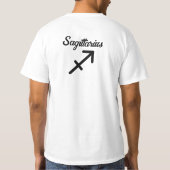 Horoscoop teken Boogschutter boogschieten symbool T-shirt (Achterkant)