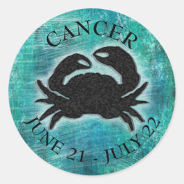 Horoscoop Teken Kankerkrab Ronde Sticker