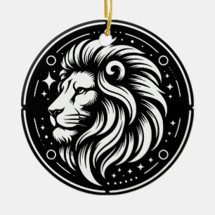 Horoscoop Teken Leo Symbool en Eigenschappen Keramisch Ornament