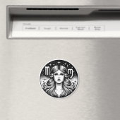 Horoscoop teken Maagd symbool Magneet (Insitu (Vaatwasser))