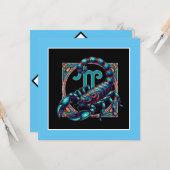 Horoscoop Teken Schorpioen Astrologie Verjaardag Kaart (Voorkant / Achterkant in situ)