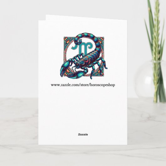 Horoscoop Teken Schorpioen Astrologie Verjaardag Kaart
