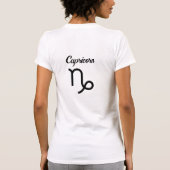 Horoscoop Teken Steenbok Geit Symbool T-shirt (Achterkant)