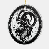 Horoscoop Teken Steenbok Symbool en Eigenschappen Keramisch Ornament (Links)