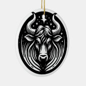 Horoscoop Teken Stier Symbool en Eigenschappen Keramisch Ornament (Rechts)