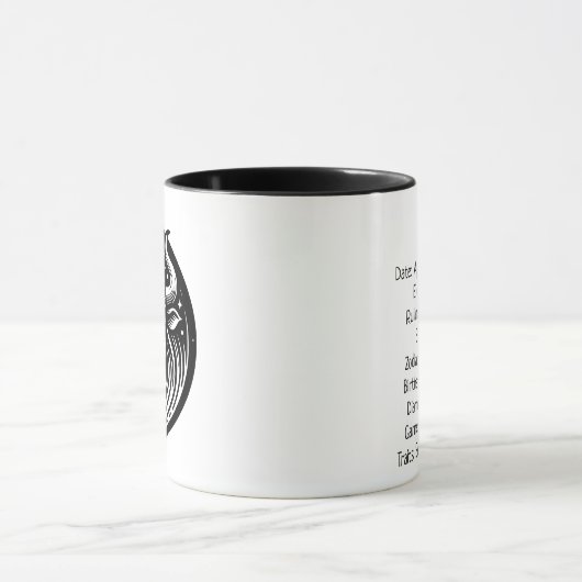 Horoscoop Teken Stier Symbool en Eigenschappen Mok (Midden)