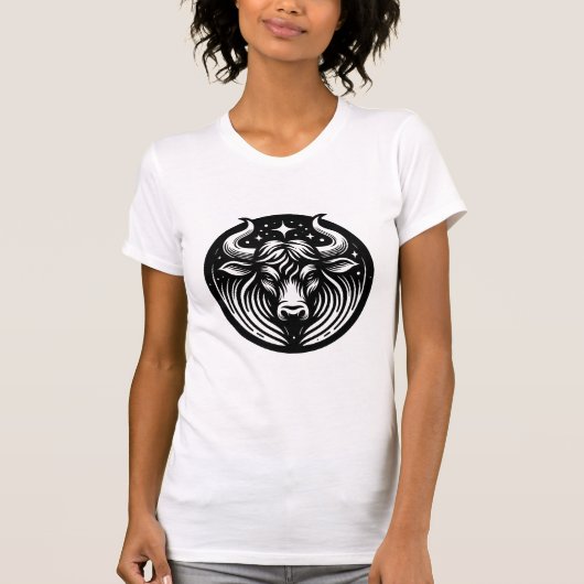 Horoscoop Teken Stier Symbool T-shirt (Voorkant)