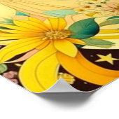 Horoscoop Teken Tweelingen Etherische Kunst Poster (Hoek)