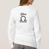 Horoscoop teken Weegschaal Symbool T-shirt (Achterkant)