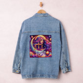 Horoscoop Teken Weegschaal Zodiac Etherische Mysti Denim Jacket (Hangar)