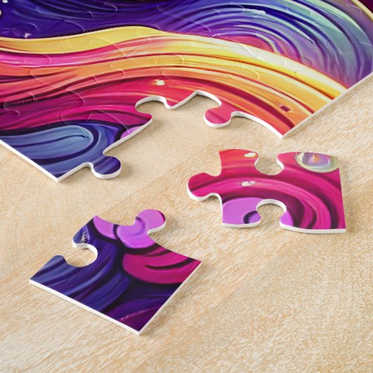 Horoscoop Teken Weegschaal Zodiac Etherische Mysti Legpuzzel (Zijkant)