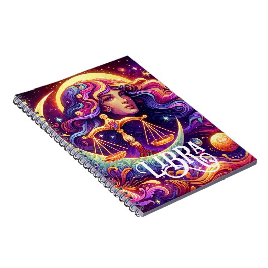 Horoscoop Teken Weegschaal Zodiac Etherische Mysti Notitieboek (Rechterzijde)