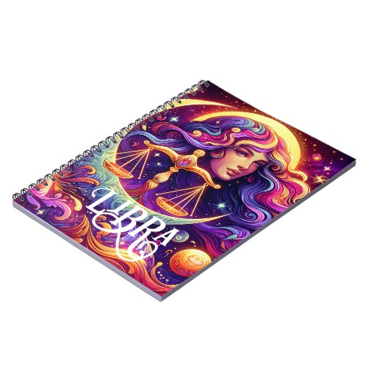 Horoscoop Teken Weegschaal Zodiac Etherische Mysti Notitieboek (Linkerzijde)