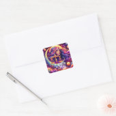 Horoscoop Teken Weegschaal Zodiac Etherische Mysti Vierkante Sticker (Envelop)